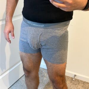 Abercrombie & Fitch Men's Heather Grey Boxer Briefs